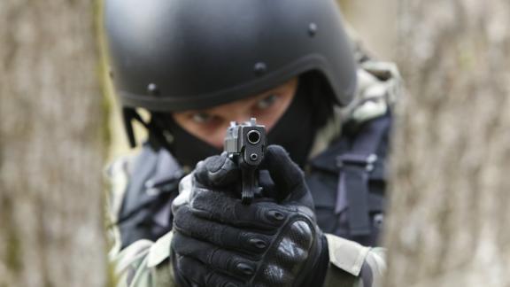 Росгвардейцы проводят занятия по огневой подготовке в Красногвардейском округе