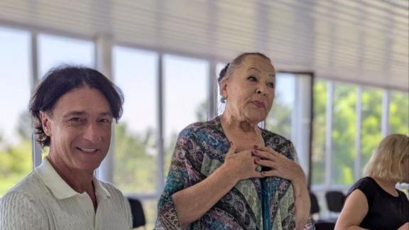 Раиса Рязанова рассказала бойцам СВО в Ессентуках о приятельнице-волонтёре