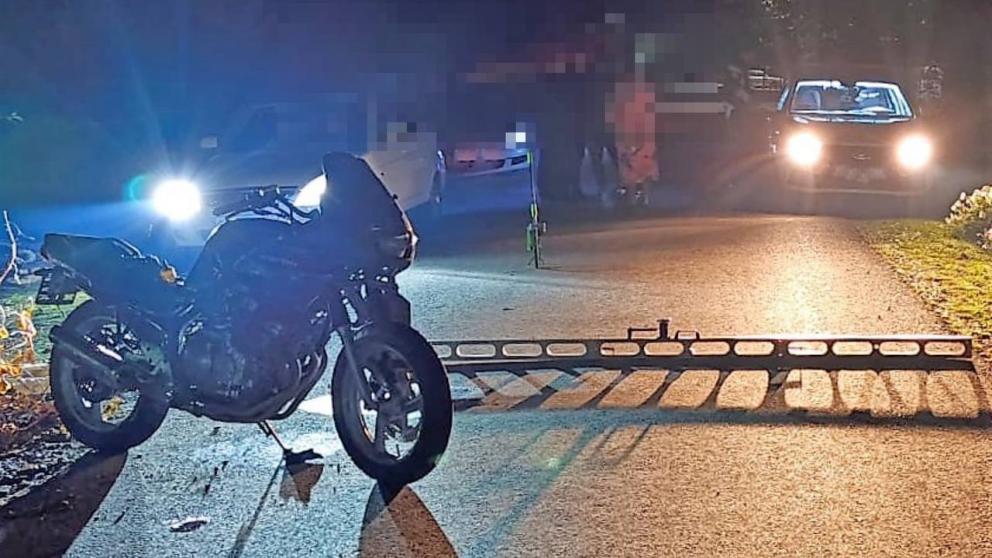 В Труновском округе лишенный прав мотоциклист получил травмы