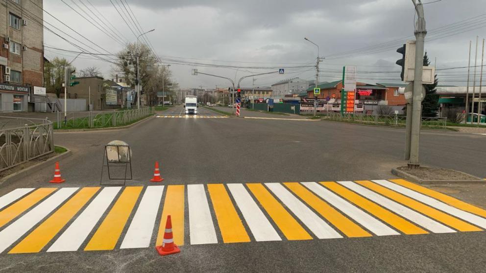 В Ставрополе обновят более 70 тысяч квадратных метров дорожной разметки