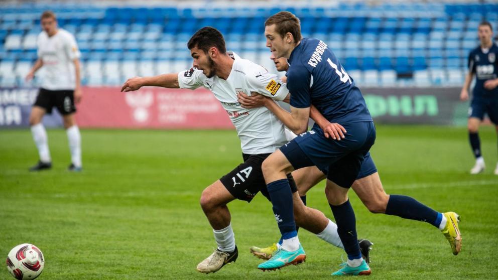 Футболисты «Машука-КМВ» в Пятигорске поделили очки с визитерами из Ленинградской области   