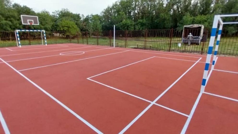 В посёлке Новый Бешпагир на Ставрополье построили спортплощадку