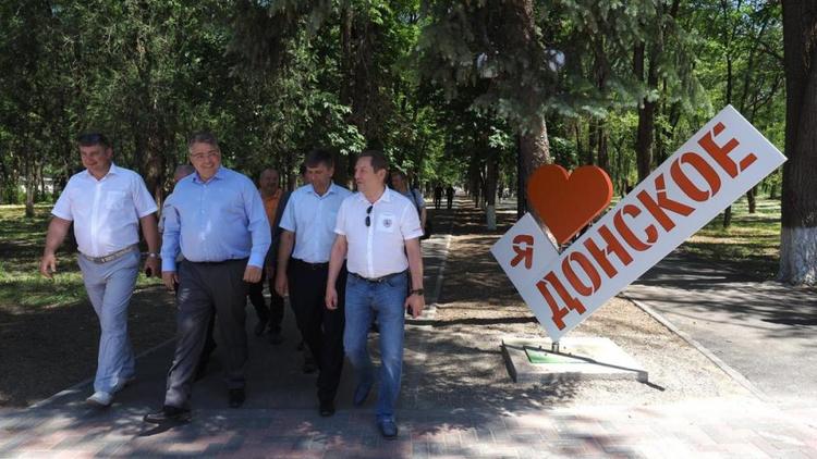 В парке села Донского появится фонтан