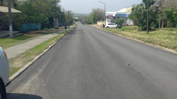 В станице Григорополисской отремонтировали участок дороги