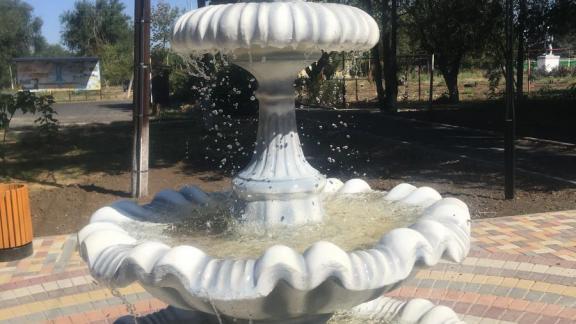 Первый в Труновском районе фонтан открыли в центре села Подлесного