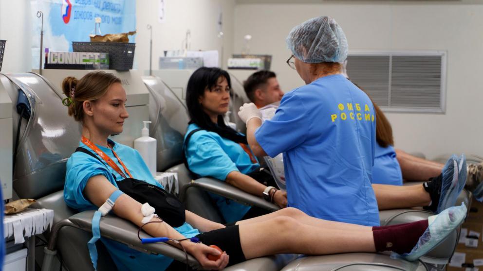 Машуковцы сдали кровь для раненых в зоне СВО