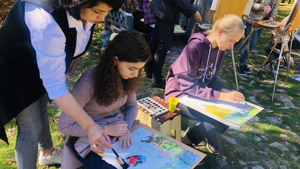 Художники Железноводска вышли на пленэр в честь дня рождения Лермонтова