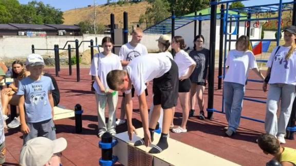 В городе Новопавловске на Ставрополье оборудовали очередную площадку ГТО 