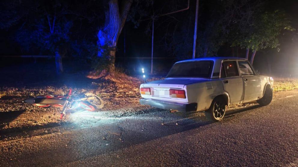 Подросток на спортинвентаре столкнулся с автомобилем в Левокумском округе