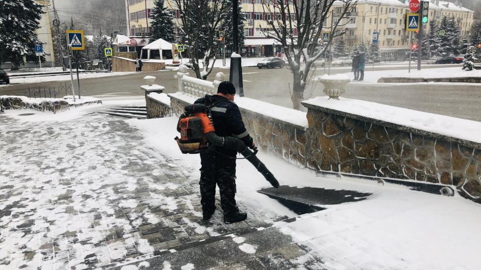 Железноводск обеспечен противогололёдными средствами