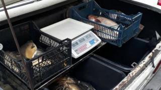 В Ессентуках у поликлиники на Кисловодской торгуют продуктами с «колёс»