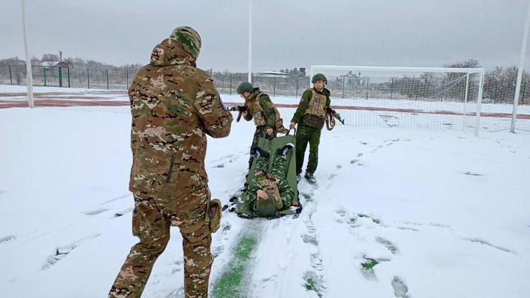 Занятия по тактической подготовке проводят в Кочубеевском округе