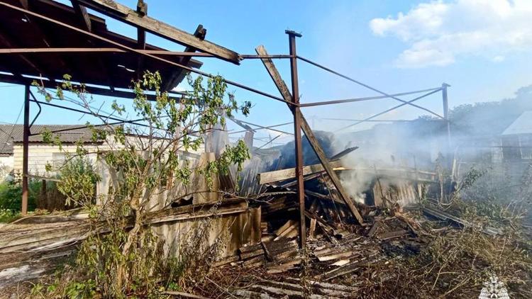 Пожар в Предгорном округе Ставрополья потушили
