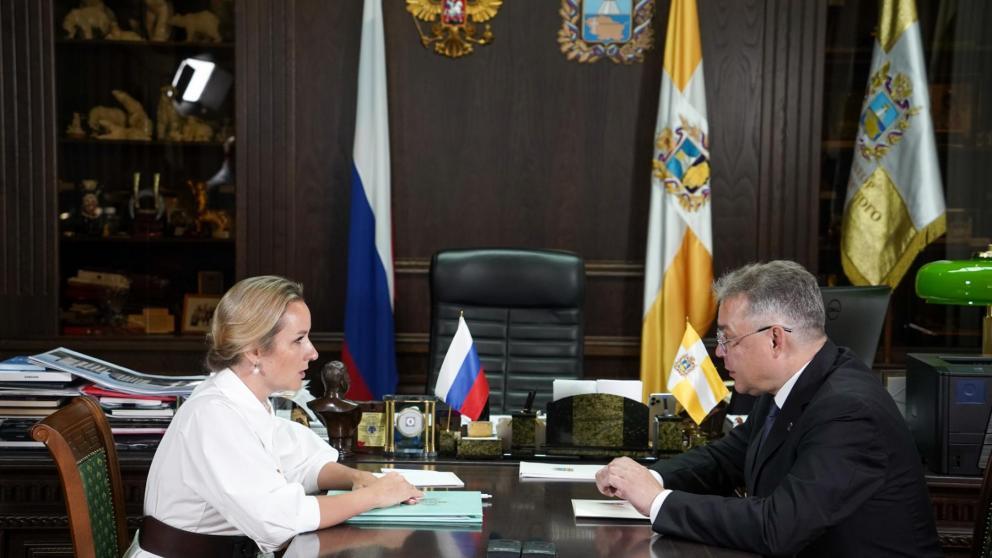 Губернатор Ставрополья встретился с Уполномоченным при Президенте РФ по правам ребёнка