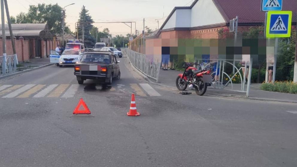 Мотоциклист пострадал в ДТП в Ипатовском округе Ставрополья