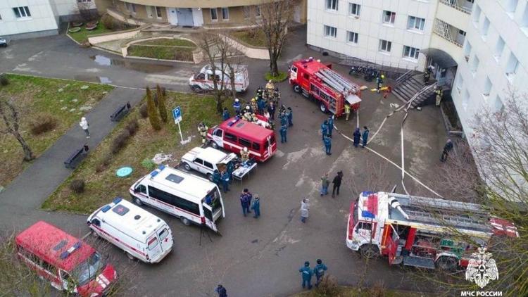 Ставропольские пожарные провели учения в общежитии СКФУ