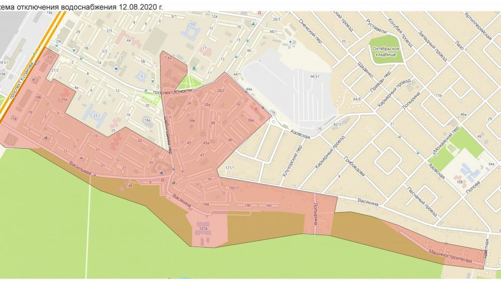 На северо-западе Ставрополя 12 августа отключат воду
