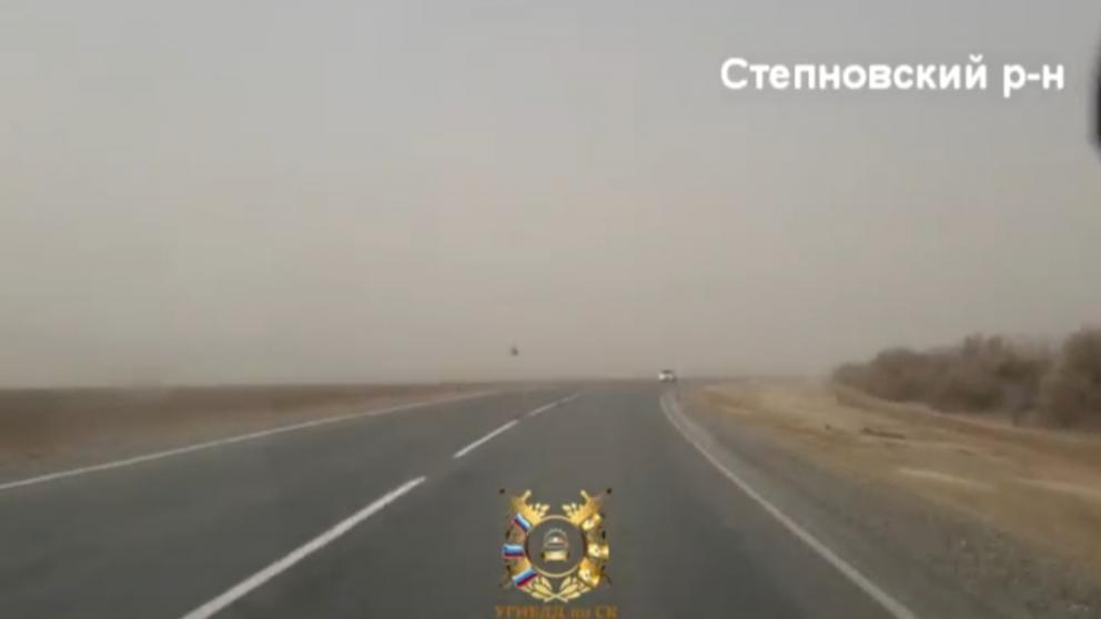 Восток Ставрополья охватила пылевая буря