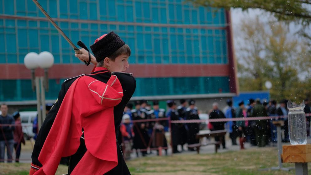 Праздничными шермициями отметили День Ставропольского казачьего общества Терского войска