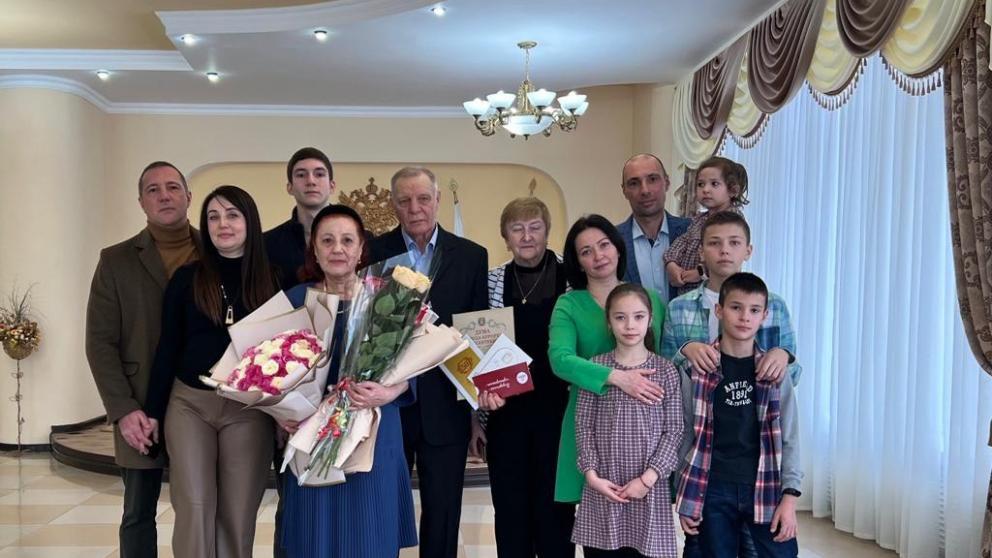 Семейная пара отпраздновала полувековой юбилей в Ессентуках