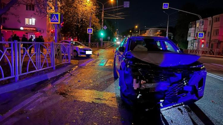 Один человек пострадал в столкновении автомобилей в Ставрополе