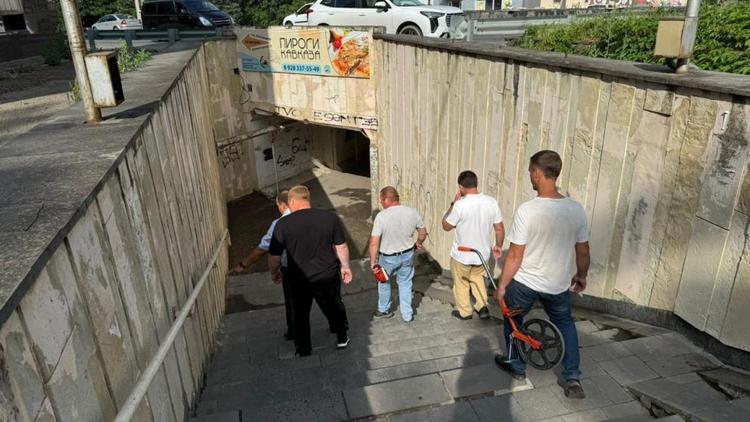 Ремонт аварийного подземного перехода начался в Железноводске