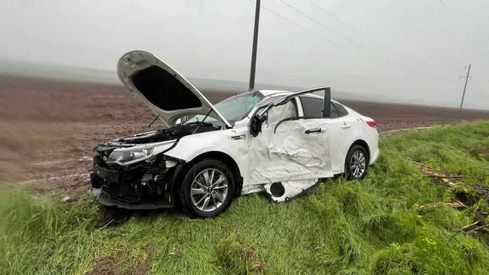 Водитель автомобиля пострадал в ДТП в Новоселицком округе Ставрополья
