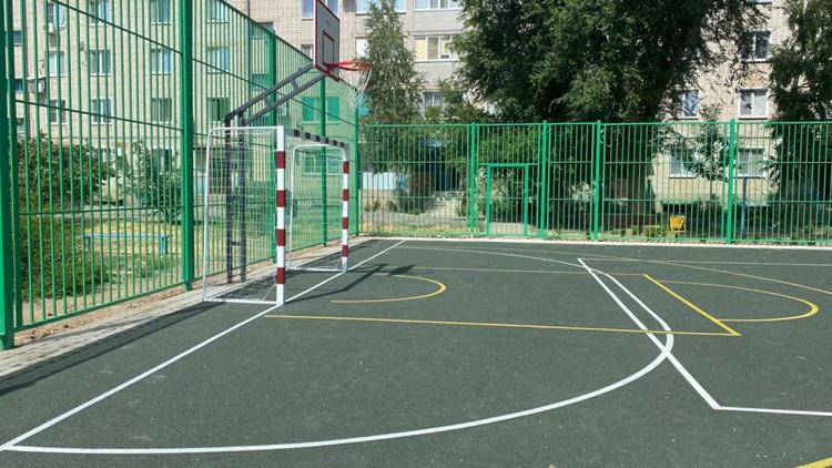 В Ипатовском округе Ставрополья появилась новая спортплощадка
