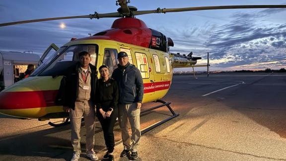 Санавиация Ставрополья спасла жизнь пострадавшему в ДТП мужчине