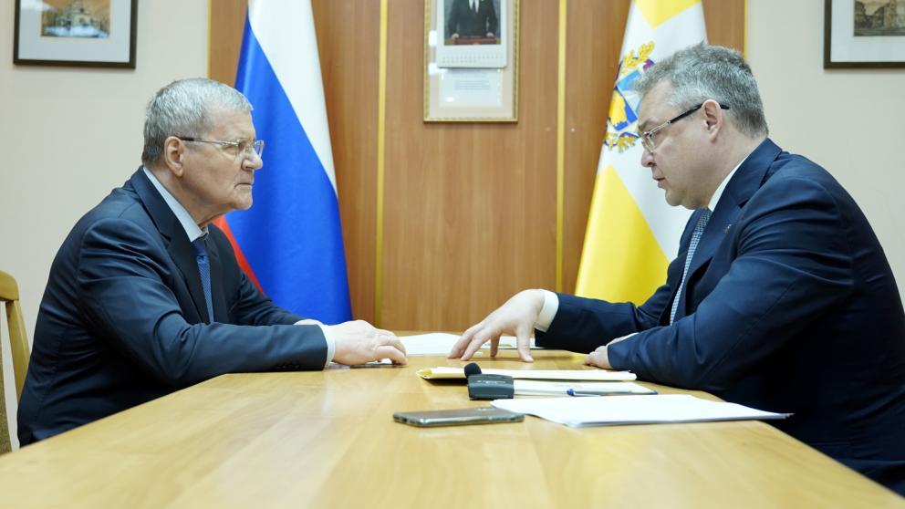 Юрий Чайка и Владимир Владимиров обсудили вопросы развития Ставрополья