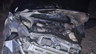 В Петровском округе перевернулась машина: 2 человека пострадали