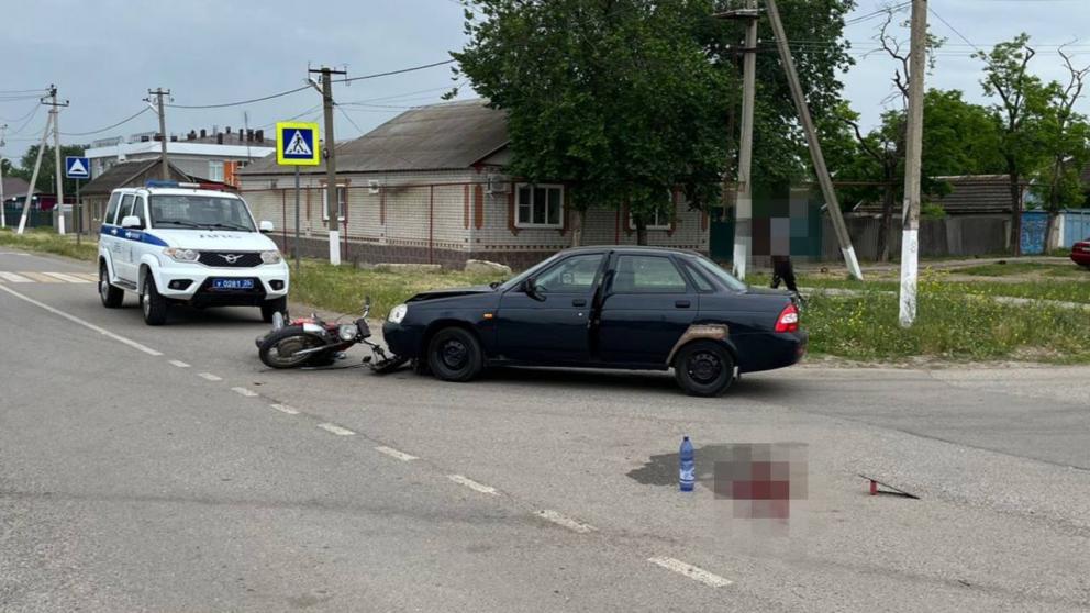 Мотоциклист пострадал в ДТП в Новоселицком округе Ставрополья
