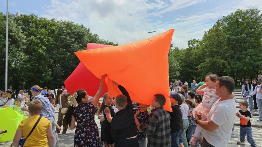 В Предгорном округе Ставрополья для детей устроили шоу с подушками