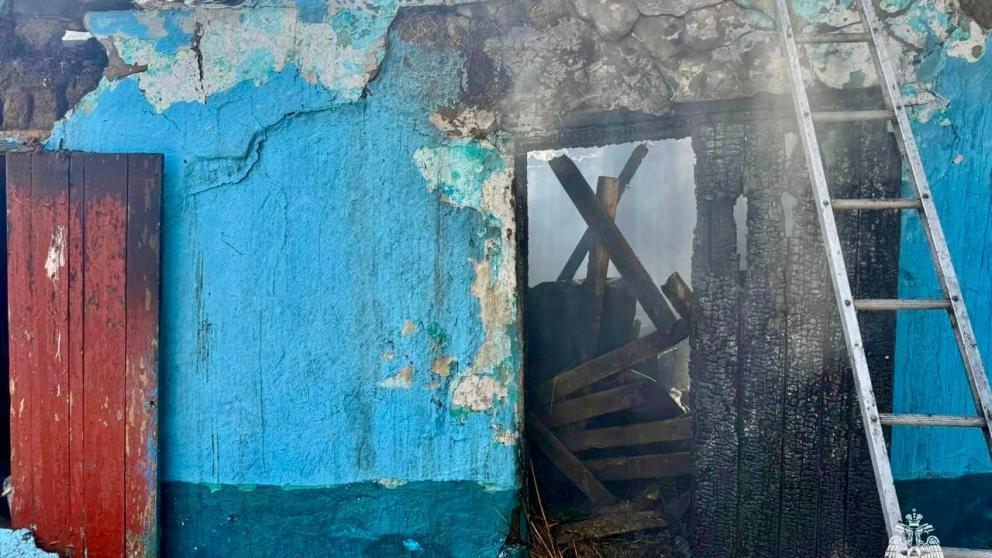 В Благодарном из-за детской шалости произошёл пожар в хозпостройке