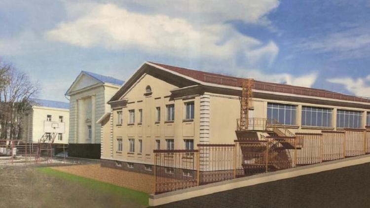 Строительство спортивного корпуса началось в кадетской школе Кисловодска