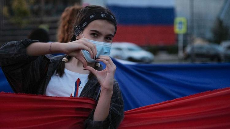 В Ставрополе волонтёры «Обняли Россию»
