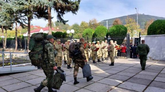 Мобилизованные пятигорчане отправились на переподготовку