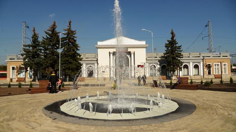 В Невинномысске преобразили привокзальную площадь