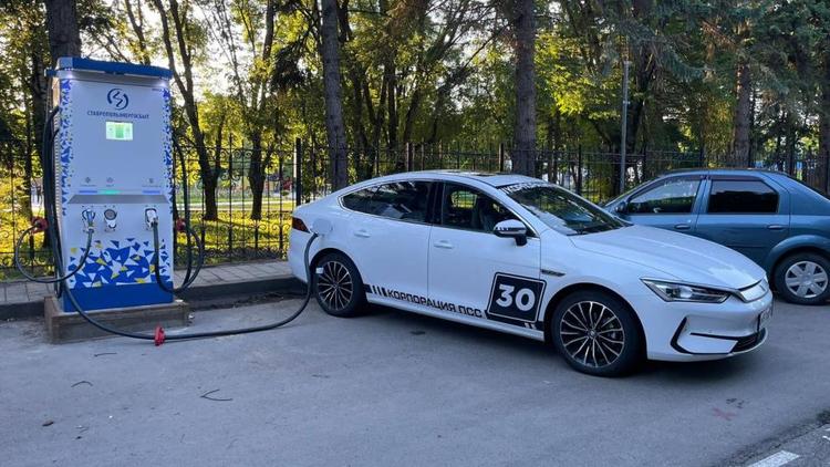 В Железноводске появилась первая на Кавминводах электрозаправка