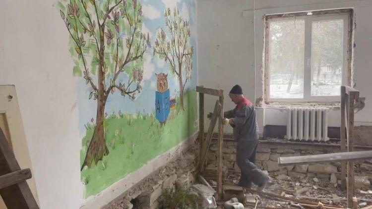 В школе хутора Тамбукан Предгорного округа стартовал капремонт