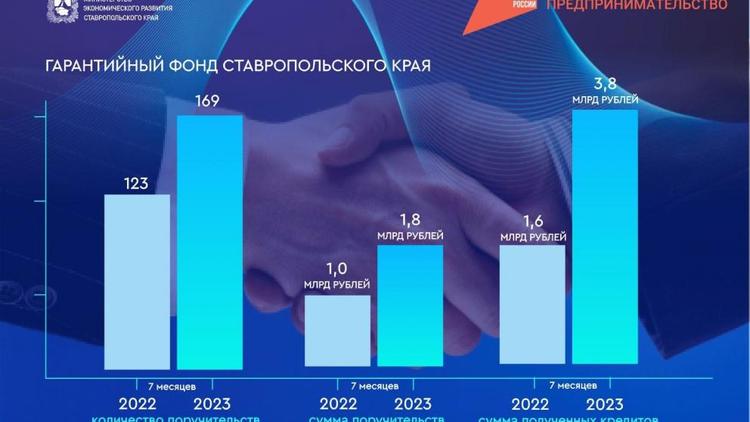 Ставропольский бизнес получил гарантийных поручительств на 1,8 млрд рублей