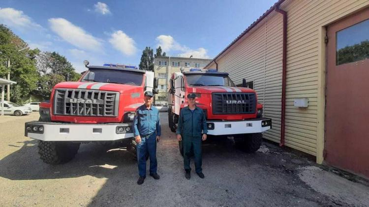 Автопарк филиала ПАСС СК пополнился двумя новыми пожарными автомобилями