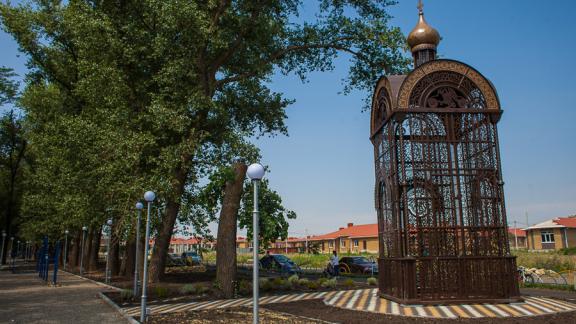 В «Гармонии» появилась уникальная часовня, выполненная из металла