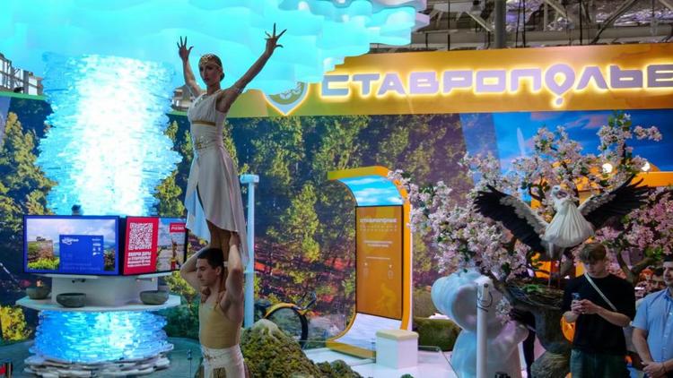 На ставропольском стенде выставки «Россия» прошёл Олимпийский день