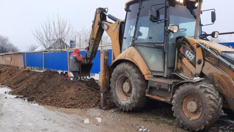 В станице Георгиевской на Ставрополье завершается строительство водопровода