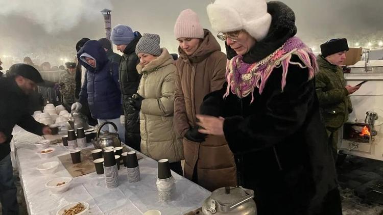 В Железноводске на Крещение угостили горожан 2000 порциями шулюма