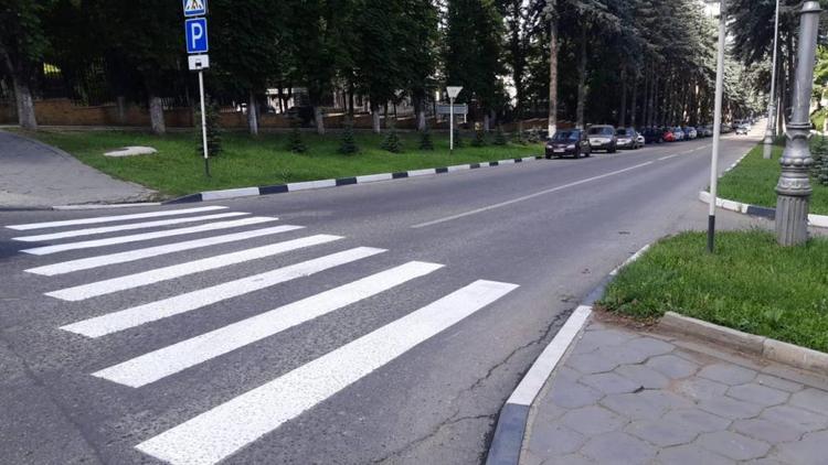 Более трёх тысяч квадратных метров дорожной разметки обновили в Кисловодске