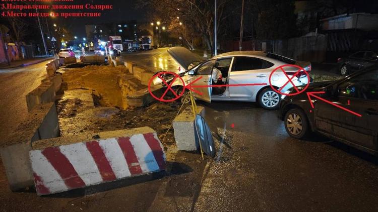 В Ставрополе женщина попала в больницу после наезда на бетонные блоки