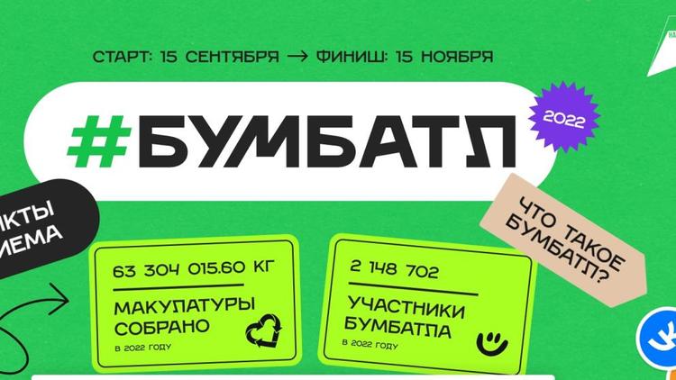 Более 24 тонн макулатуры собрали ставропольцы в рамках эко-акции