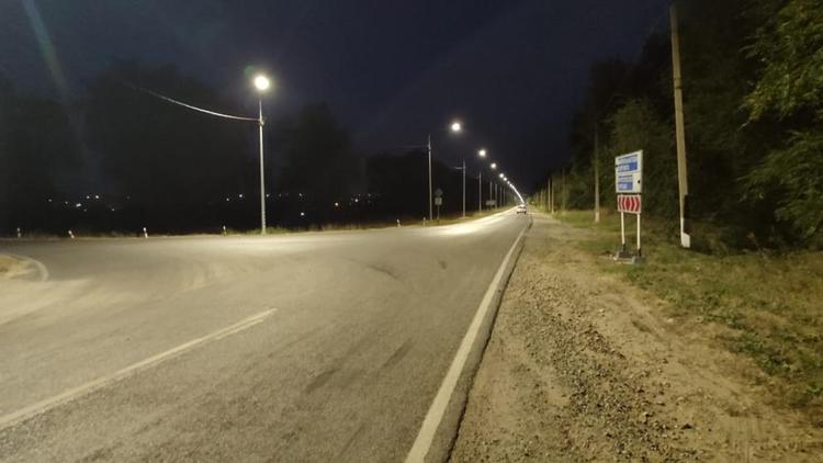 Около 10 километров освещения смонтировано на дорогах Ставрополья